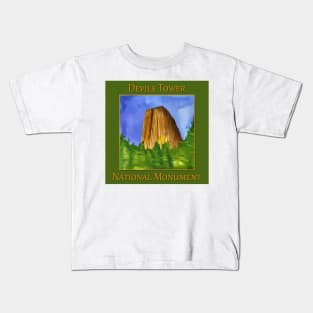 Devils Tower National Monument Kids T-Shirt